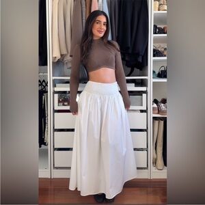 Zara White Maxi Skirt